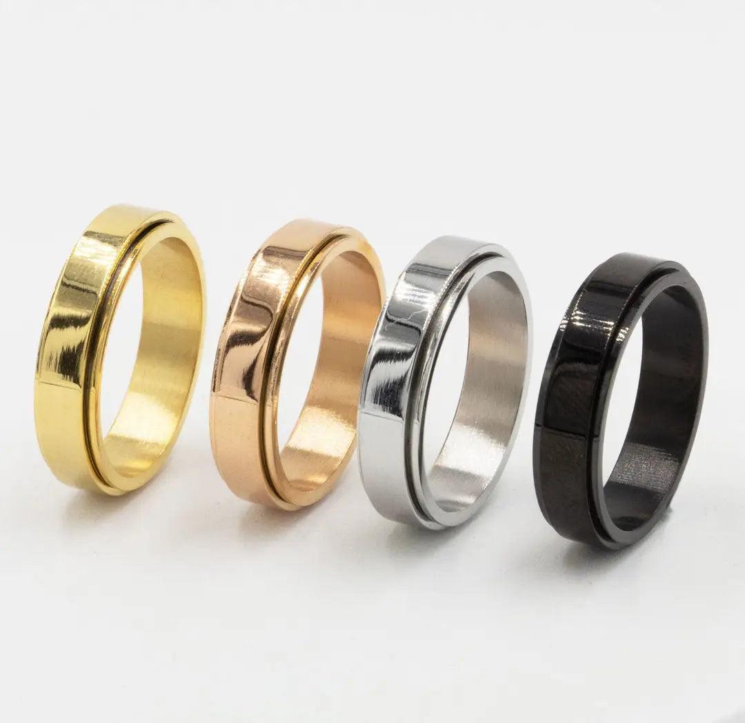 Bague d'Anxiété Acier Inoxydable Ma boutique